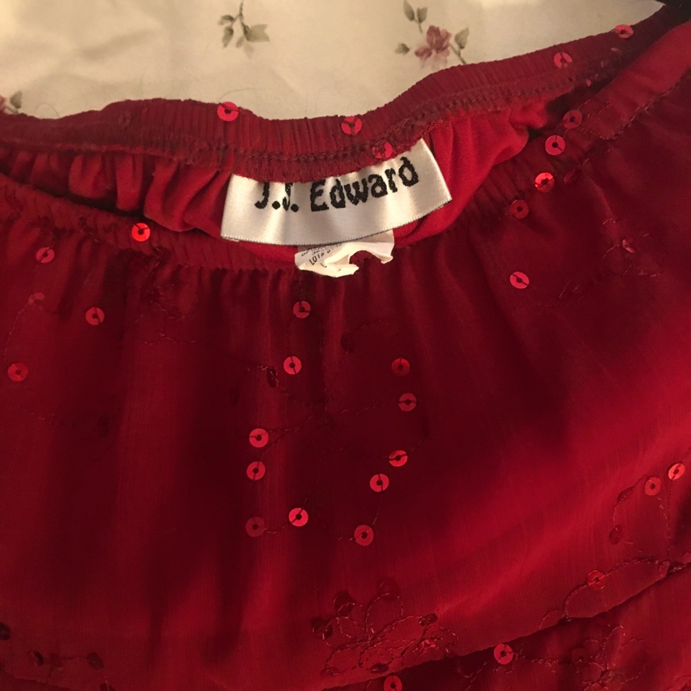 Barry sequin skirt 42 1/2 inches long says large